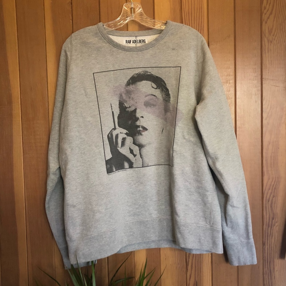 RAIF ADELBERG Fashion Graphic Sweatshirt Crew Neck